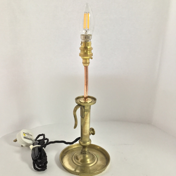 Brass Candle Stick Lamp